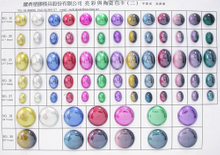 亮彩和陶瓷色卡(二)压克力饰品